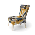 Designart  Glam Gold And Black Expression IV  Upholstered Modern & Contemporary Accent Chair and Modern & Contemporary Arm Chair
