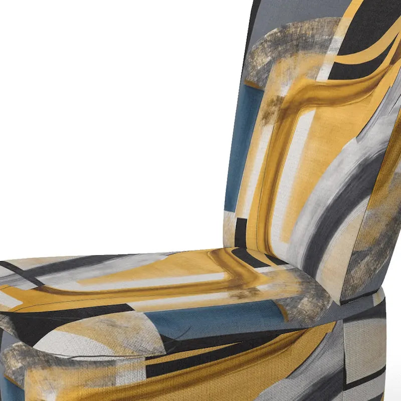Designart  Glam Gold And Black Expression IV  Upholstered Modern & Contemporary Accent Chair and Modern & Contemporary Arm Chair