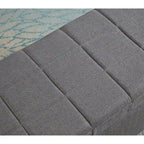 Upholstered storage rectangular bench