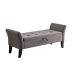 51.5  Velvet Bench with Storage
