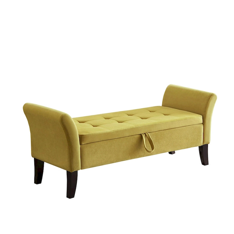 51.5  Velvet Bench with Storage