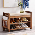2 Tier Shoe Bench - 31.5 D x 11.6 W x 19.5 H