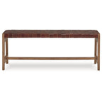 Signature Design by Ashley Lemmund Natural/Brown Accent Bench - 48  W x 15.75  D x 18.13  H