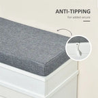Modern Shoe Rack Bench with Drawers and Adjustable Shelf