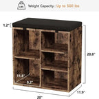 Shoe Bench Entryway with Storage - 11.9 D x 20 W x 20.8 H