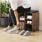 Shoe Bench Entryway with Storage - 11.9 D x 20 W x 20.8 H