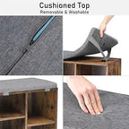 Shoe Bench Entryway with Storage - 11.9 D x 20 W x 20.8 H