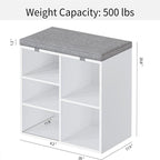 Shoe Bench Entryway with Storage - 11.9 D x 20 W x 20.8 H