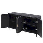 4 Door Cabinet, Suitable for Bedroom, Living Room, Study