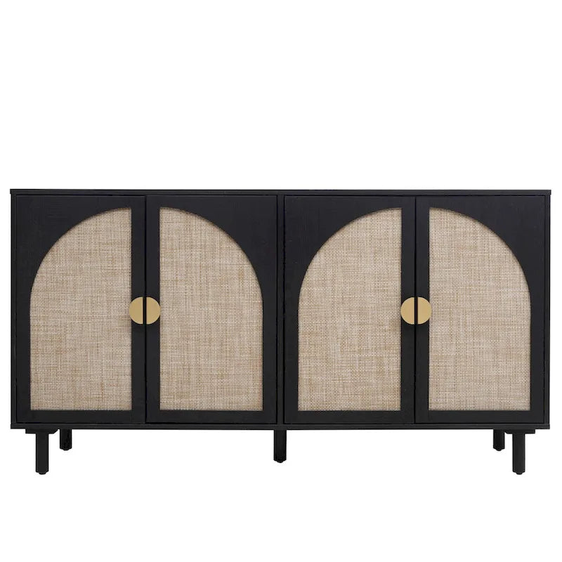 4 Door Cabinet, Suitable for Bedroom, Living Room, Study