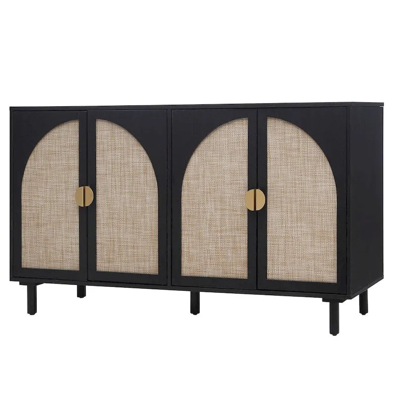 4 Door Cabinet, Suitable for Bedroom, Living Room, Study