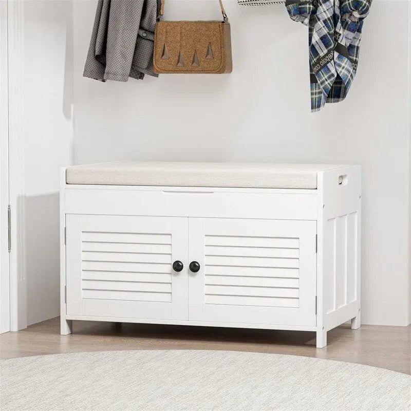 Shoe Storage Bench - 15.94 D x 28.35 W x 17.87 H