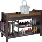 Shoe Rack Bench 2-Tier - 11.7 D x 39 W x 19.5 H