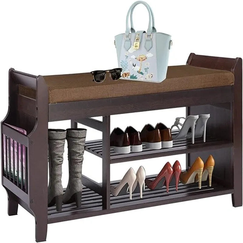 Shoe Rack Bench 2-Tier - 11.7 D x 39 W x 19.5 H