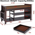 Shoe Rack Bench 2-Tier - 11.7 D x 39 W x 19.5 H