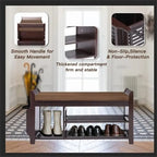 Shoe Rack Bench 2-Tier - 11.7 D x 39 W x 19.5 H