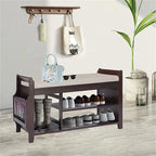 Shoe Rack Bench 2-Tier - 11.7 D x 39 W x 19.5 H