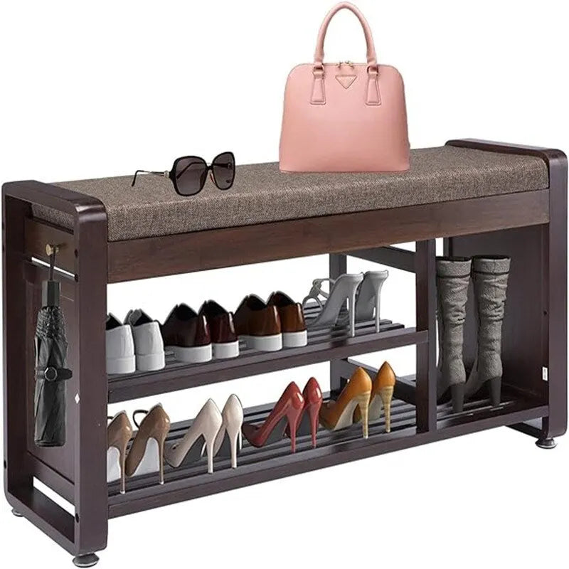 Shoe Rack Bench 2-Tier - 11.7 D x 39 W x 19.5 H