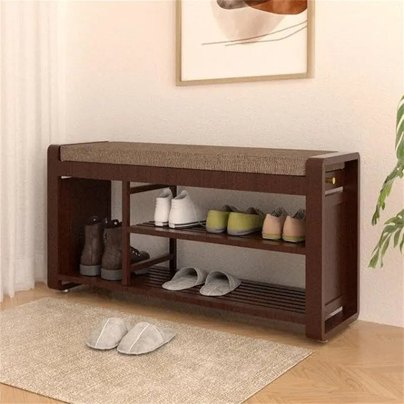 Shoe Rack Bench 2-Tier - 11.7 D x 39 W x 19.5 H