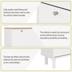 Shoe Cabinet with 3 Flip Drawers,Wood Grain Pattern with 3 Hooks,Free Standing Shoe Rack with Adjustable Panel