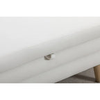 Velvet Fabric Storage Bench Bedroom Bench With Wood Legs For Living Room Bedroom Indoor