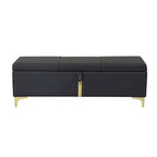 47.20  Upholstered Storage PU Bench with Fully Assembled Metal Legs