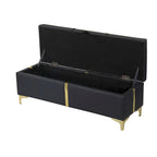 47.20  Upholstered Storage PU Bench with Fully Assembled Metal Legs