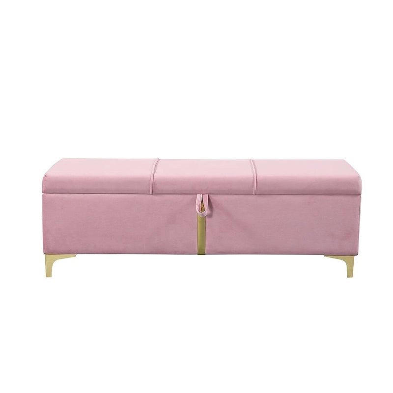 47.20  Upholstered Storage PU Bench with Fully Assembled Metal Legs