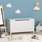 Kids Wooden Toy Box Storage with Safety Hinged Lid for Ages 3+ For Living Room,Dining Room,Entryway