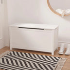 Kids Wooden Toy Box Storage with Safety Hinged Lid for Ages 3+ For Living Room,Dining Room,Entryway