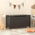Kids Wooden Toy Box Storage with Safety Hinged Lid for Ages 3+ For Living Room,Dining Room,Entryway