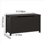 Kids Wooden Toy Box Storage with Safety Hinged Lid for Ages 3+ For Living Room,Dining Room,Entryway