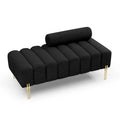 53.2  Width Modern End of Bed Bench Fabric Upholstered 2 Seater Sofa Couch Entryway Ottoman Bench