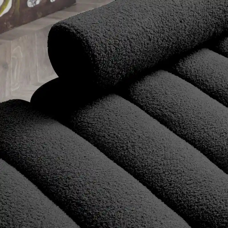 53.2  Width Modern End of Bed Bench Fabric Upholstered 2 Seater Sofa Couch Entryway Ottoman Bench