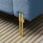 53.2  Width Modern End of Bed Bench Fabric Upholstered 2 Seater Sofa Couch Entryway Ottoman Bench