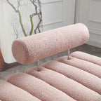 53.2  Width Modern End of Bed Bench Fabric Upholstered 2 Seater Sofa Couch Entryway Ottoman Bench