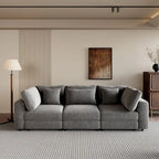 3 Seater Sofa with Removable Back Cushions and 5 Pillows