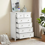 Modern Dresser 6 Drawers Cabinet,Chest of Drawers Closet Organizers and Storage Clothes Storage Drawers Cabinet for Living Room