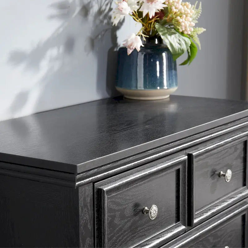Modern Dresser 6 Drawers Cabinet,Chest of Drawers Closet Organizers and Storage Clothes Storage Drawers Cabinet for Living Room