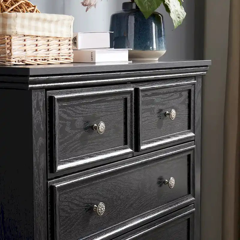 Modern Dresser 6 Drawers Cabinet,Chest of Drawers Closet Organizers and Storage Clothes Storage Drawers Cabinet for Living Room