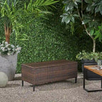 Rattan Storage Bench