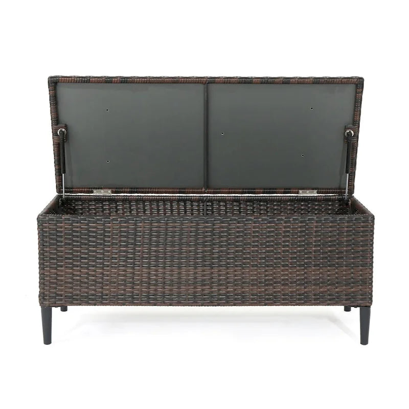 Rattan Storage Bench
