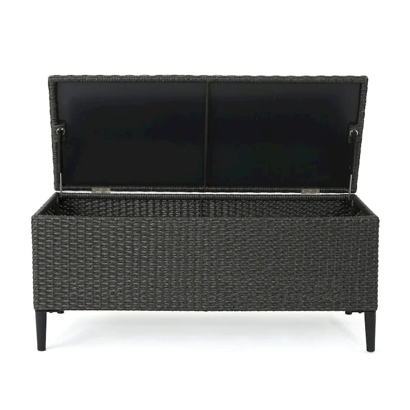 Rattan Storage Bench