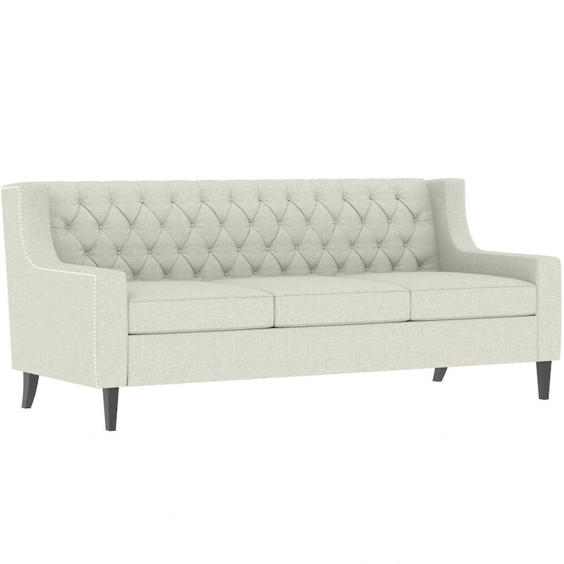 Mid Century Modern Button Tufted Backrest Foam Couches