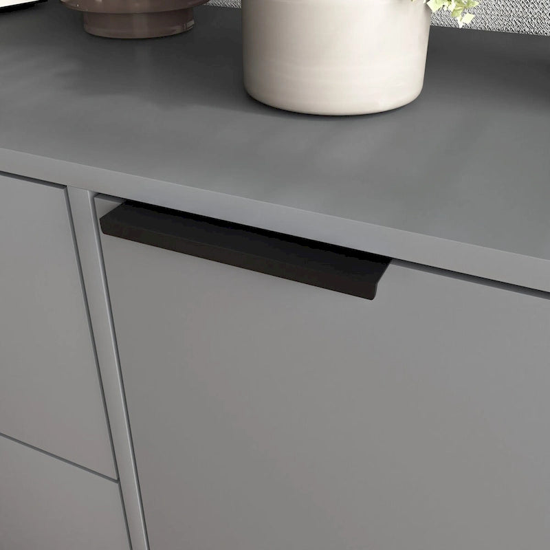 Sideboard Buffet Cabinet with Storage, Wood Coffee Bar Cabinet, 47.2  Kitchen Cabinet with 3 Drawers & 2 Doors