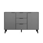 Sideboard Buffet Cabinet with Storage, Wood Coffee Bar Cabinet, 47.2  Kitchen Cabinet with 3 Drawers & 2 Doors