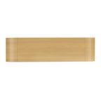 4-door Curved Corner Design Wavy Door Panel Cabinet with Adjustable Shelves, Suitable for Study, Living Room and Entrance