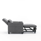Futon Chair Bed Convertible Chair 3-in-1 Pull Out Sleeper Chair Beds with USB Ports