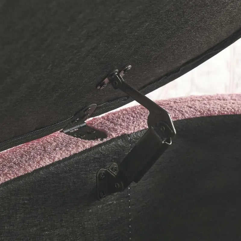 45.5 L Upholstered Fabric Storage Bench Ottoman