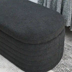 45.5 L Upholstered Fabric Storage Bench Ottoman